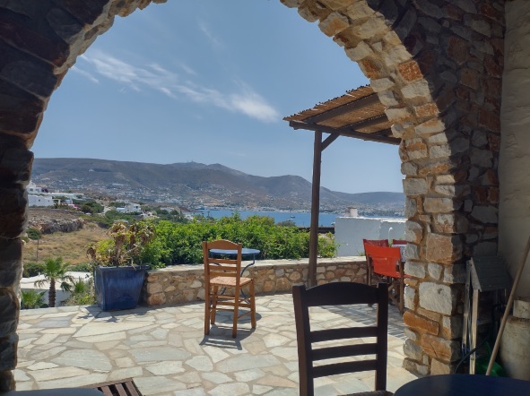 View over Krotiri bay from the villa terrace