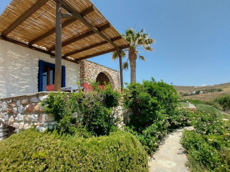 Front of the traditional stone house